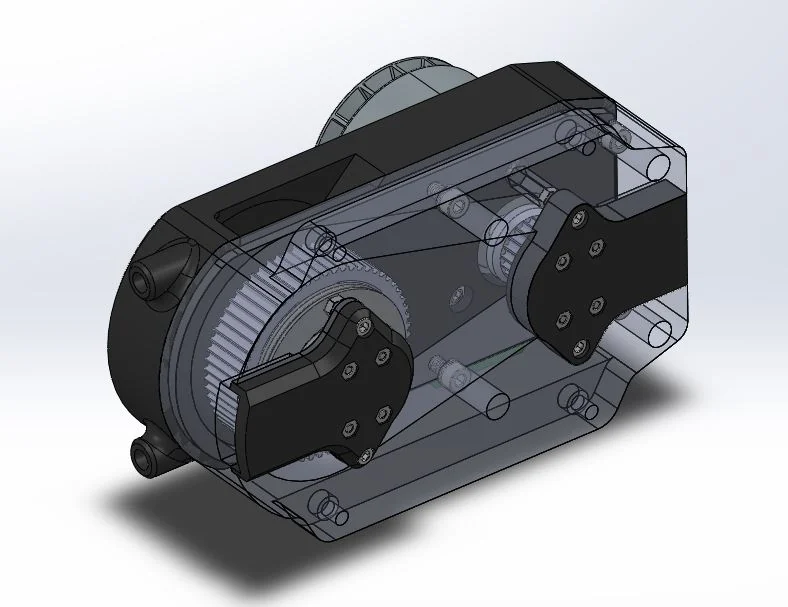 Cable-driven actuator CAD assembly