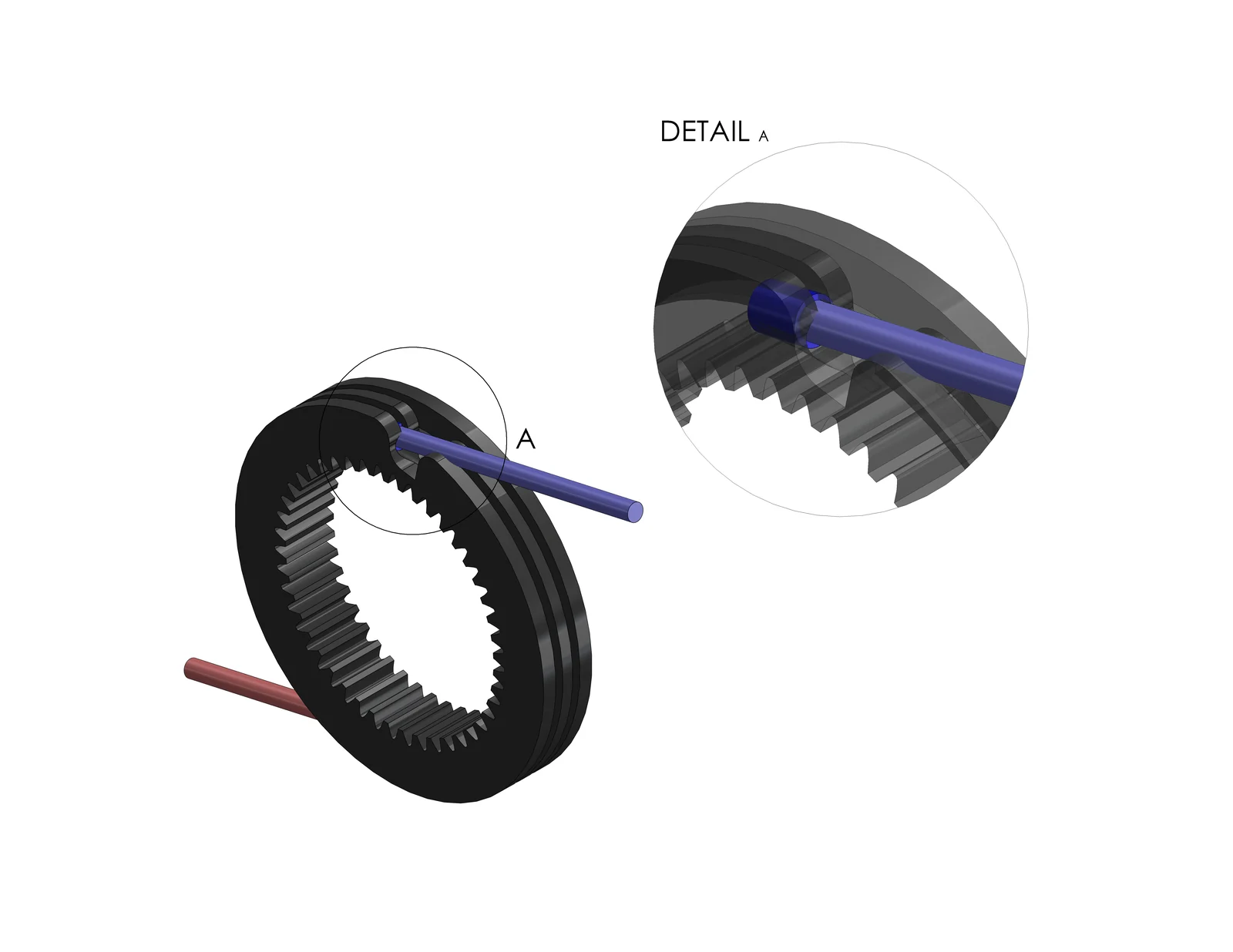 Cable termination detail