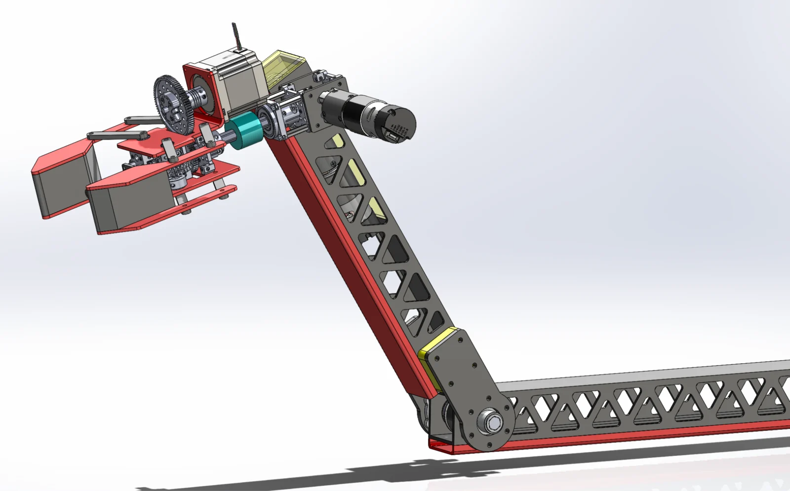 Multi-DOF robotic arm CAD